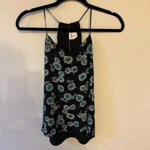 Express Black Floral Tank
